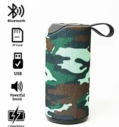 Портативна Bluetooth колонка TG-113 бездротова переносна колонка з вологозахистом бумбокс Зелена Хакі - мініатюра 2