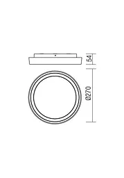 Стельовий світильник BEZEL PL M LED 25W IP54 DG 3000K (RO) (5.1.2) Redo 9181 - мініатюра 2