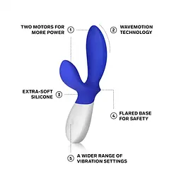 Стимулятор простати Lelo Loki Wave, 19.6 см синій - мініатюра 3