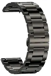 Браслет сталевий для Смарт-годинника Kospet Tank T2, M2, T3, T3 Ultra металевий ремінець Black (19597)