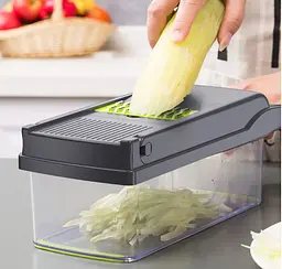 Овочерізка-подрібнювач Veggie Slicer 14 в 1 ситечко для яєць і ніж для чищення овочів KA-808 - мініатюра 5