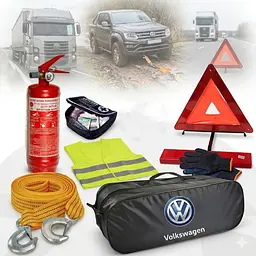 Набір автомобіліста технічної допомоги Volkswagen для вантажівки, джипа та позашляховика (сумка на 2 відділення)