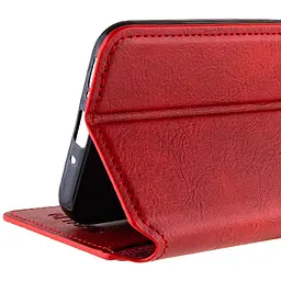 Шкіряний чохол-книжка GETMAN Cubic (PU) для Realme 11 4G Червоний - мініатюра 6