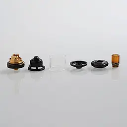 Атомайзер для вейпа MANTA MTL RTA 24mm Black (am194) - мініатюра 3
