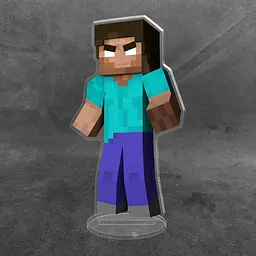 Акрилова колекційна фігурка Minecraft Майнкрафт Хіробрін Herobrine 15 см - мініатюра 2