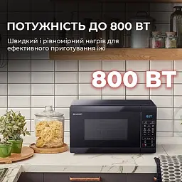 Мікрохвильова піч Sharp YC-MS02E-B - мініатюра 6