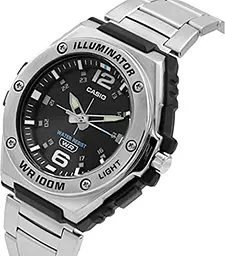 Чоловічі сталеві наручний годинник Casio оригінал Японія Collection MWA-100HD-1AVEF зі сталевим браслетом - мініатюра 3