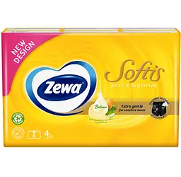 Носовички Zewa Soft Sensitive 6 п. x 9 шт. - мініатюра 2