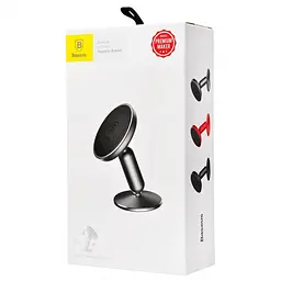 Тримач в машину Baseus Bullet An On-Board Magnetic Bracket чорний (21742 black) - мініатюра 2