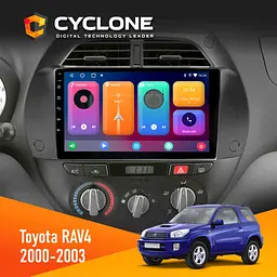 Штатна магнітола Toyota RAV4 2000-2003 Cyclone C9-001 2x32 CPL Cyclone (НФ-00009086) - мініатюра 2