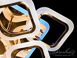 Світильник LED Diasha AS8060/4+4G, 110W, 3200K-6500K, золото, сучасний стиль для дому - мініатюра 2