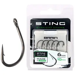 Гачок Brain Sting Straight Shank #6 (10 шт/уп)