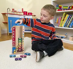 Дерев'яний ігровий набір Melissa&Doug Парковка та машинки (MD15182) - мініатюра 5