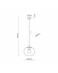 Підвісний світильник TK Lighting 4837 Vibe E27 1x15W IP20 Bk - мініатюра 3