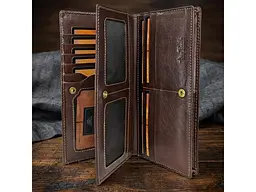 Жіночий гаманець Italico 1902 moro Коричневий 18,5x9x2,5 см TONY PEROTTI acs0032538 - мініатюра 7