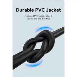 Дата кабель USB 2.0 AM to USB-C 1.5m 3A 18W PVC black Vention (CTHBG) - мініатюра 9