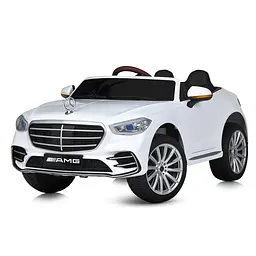 Машина M 6020EBLR-1 радіокер. 2.4G 1 акум12V10AH 4*35W, MP3, USB, TF, BT, APP, EVA, шкіра, муз., світло, білий
