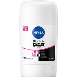 Антиперспірант NIVEA Clear Чорне та Біле: Невидимий стік 50 мл (42438991)