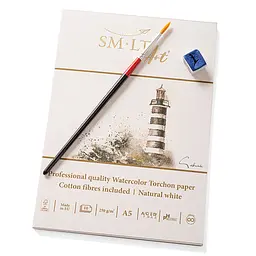 Склейка для акварелі PRO CREATE Torchon 250г/м2 10л білий папір SM-LT Art - мініатюра 2