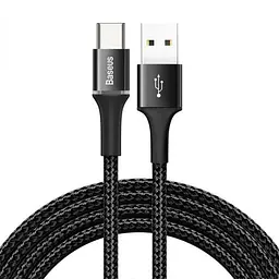 Кабель Baseus Halo Data Cable USB to Type-C 2A 3m CATGH-E01 Black