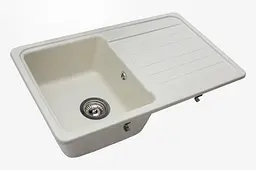 Кухонна мийка гранітна Miraggio Versal jasmine 758x462x201 00211603, Береза - мініатюра 2