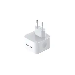 Мережевий зарядний пристрій XO L102 (EU) 35W dual Type-c port fast charger with lightning cable (NB113)