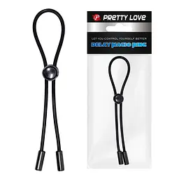 Ерекційне кільце Pretty Love Delay Magic Ring 26 см чорний - мініатюра 2