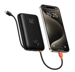 Портативна батарея VEGER K3 PD QC3.0 35W 30000mAh (W2018) Black - мініатюра 7