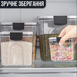 Набір герметичних контейнерів для зберігання + мірні ложки - мініатюра 5