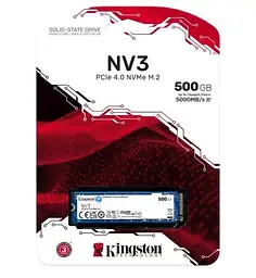 Твердотільний накопичувач SSD 500Gb, NV3, PCI-E 4.0 x4, M.2 2280, 3D TLC, 5000/3000 МБ/с Kingston teh0019777 - мініатюра 4