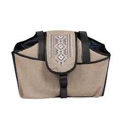 Сумка-переноска для собак Pet Fashion Linen 38х32х22 см бежева - мініатюра 2