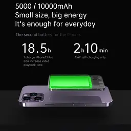 Бездротовий Повербанк MagSafe Power Bank для iPhone 10000mAh 20W Магсейф Павербанк з бездротовою зарядкою Q9p - мініатюра 7