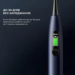 Електрична зубна щітка Oclean X Pro Digital Duo Set Dark Blue + Golden - мініатюра 8