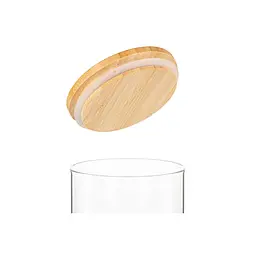 Ємність для сипучих продуктів ARDESTO Fresh скло, бамбук 760 мл (AR1376BLR) - мініатюра 5