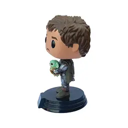 Ігрова фігурка Funko Pop, Мандолорець з Грогу, 9,6 см (54525) - мініатюра 3