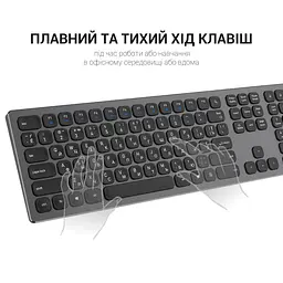 Клавіатура OfficePro SK1550 Wireless Black (SK1550B) - мініатюра 7