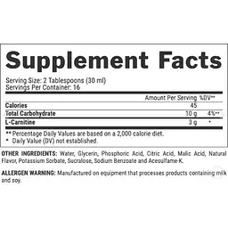 Жироспалювач Nutrex Research Liquid L-Carnitine 3000 Cherry Lime 465 мл - мініатюра 2