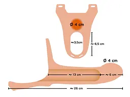 Порожнистий страпон You2Toys Orion Silicone Sleeve Large 26 см тілесний - мініатюра 6