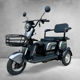 Електроскутер триколісний EVOBIKE Luna TRIO PRO 1200W 60V 20Ah (2026) зі знімним графеновим акумулятором та пасажирським сидінням | Сірий графіт - мініатюра 2