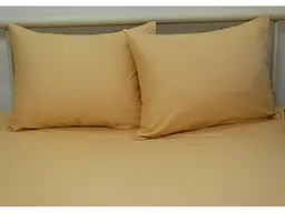Простирадло на гумці + наволочки Apricot Cream TAG tekstil 160х200х20 см pbe0040933 - мініатюра 3