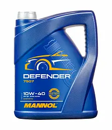 Автомобільна моторна олива MANNOL DEFENDER 10w-40 5л MN7507-5