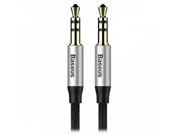 Аудіокабель BASEUS AUX 3.5mm Jack M30 Yiven 1.5m Silver/Black (CAM30-CS1)