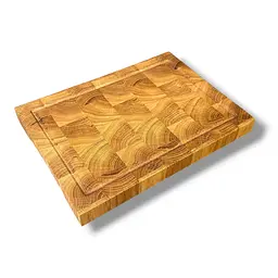 Дерев’яна торцева дошка з пазом з дуба 20 x 28 x 2.5 см