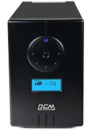 Джерело безперебійного живлення Powercom INF-1100 (00210202) 2 розетки євро USB під зовнішній АКБ - мініатюра 2