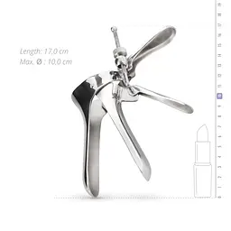 Вагинальный расширитель спекулум Sinner Gear Unbendable Large Cusco Vaginal speculum, 17х10 см - миниатюра 5