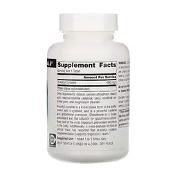 Амінокислота Source Naturals NAC (N-Ацетил-L-Цистеїн), 600 мг, N-Acetyl Cysteine, 30 таблеток (SN0849) - мініатюра 2