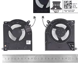 Вентилятор 12V CPU для Dell Alienware M15 R3 R4 series, (0D1X38, FM7D DFSCK324162A2E) - мініатюра 3
