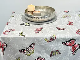 Скатертина Ecotton DUCK 170х200 см водовідштовхувальна сіра 5725-13 Метелики (24034) - мініатюра 6