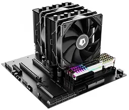 Кулер для процесора SE-207-XT Advanced Black, 2x120 мм, алюміній/мідь, Intel: 2066 ID-Cooling teh0027900 - мініатюра 3