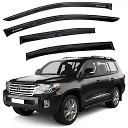 Дефлектори вікон вітрові для Toyota Land Cruiser 200 2007-2021 Скотч 3M Voron Glass